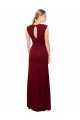 Affordable Cap Sleeves Chiffon Bridesmaid Dress / Prom Dress with Pleated V-Neck Bodice