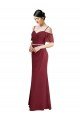 Affordable Draped Cold Shoulder Long Chiffon Bridesmaid Dress with Spaghetti Straps