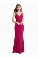 Affordable V-Neck Mermaid Chiffon Bridesmaid Dress / Prom Dress with V-Back and Belt