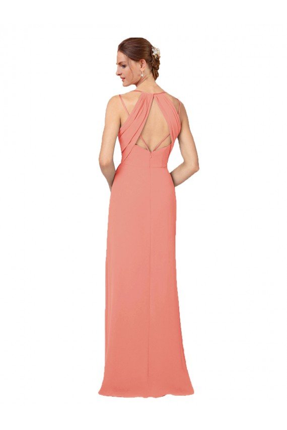 Affordable Flirty Chiffon Bridesmaid Dress with Modern Back Detail