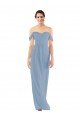 Affordable Sweetheart Neckline Chiffon Off-the-Shoulder Bridesmaid Dress