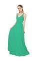 Affordable Classic Chiffon Bridesmaid Dress with Lace-Up Back
