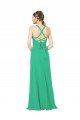 Affordable Classic Chiffon Bridesmaid Dress with Lace-Up Back