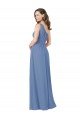 Affordable Pleated One Shoulder Chiffon Bridesmaid Dress