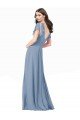 Affordable Chiffon Bridesmaid Dress / Prom Dress with Flutter Sleeves and Front Slit