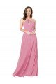 Affordable Chiffon Bridesmaid Dress / Prom Dress with Keyhole Front