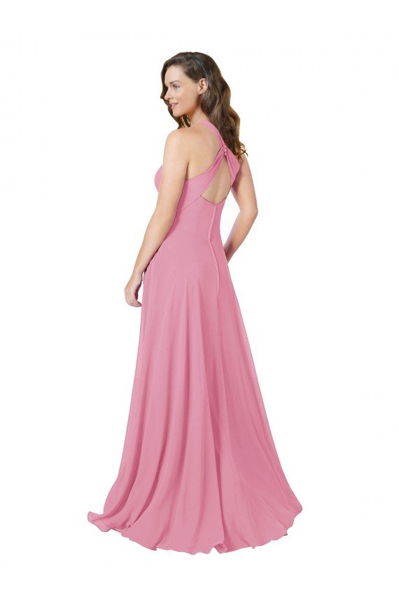 Affordable Chiffon Bridesmaid Dress / Prom Dress with Keyhole Front