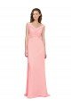 Affordable Luxe Chiffon Bridesmaid Dress with Shoulder Tip Gathered Bodice
