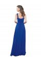 Affordable Square Neck A-Line Long Floor Length Chiffon Bridesmaid Dress