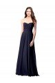 Affordable Luxe Chiffon Bridesmaid Dress with Sweetheart Neckline and Shirred Bodice