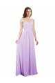 Affordable Draped One Shoulder A-Line Long Chiffon Bridesmaid Dress