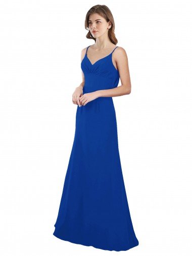 Affordable Softly Flared Chiffon Bridesmaid Dress with Sweetheart Neckline