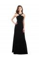 Affordable Chiffon A-Line Bridesmaid Dress with Criss Cross Halter Top