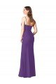Affordable Strapless Chiffon Bridesmaid Dress with Pleated Wrap Bodice and Side Slit