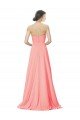 Affordable Strapless Chiffon Bridesmaid Dress with Ruched Sweetheart Neckline