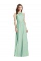 Affordable Cutout Open Back Shirred Halter Maxi Bridesmaid Dress