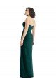 Affordable Twist Front Draped Chiffon Bridesmaid Dress with Slit