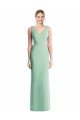 Affordable Sleeveless Tie Back Chiffon Trumpet Chiffon Bridesmaid Dress