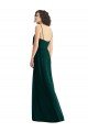 Affordable V-Neck Blouson Bodice Chiffon Maxi Bridesmaid Dress