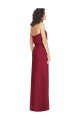 Affordable Full Length Lux Chiffon Blouson Bodice Bridesmaid Dress
