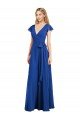 Affordable Flutter Sleeves Faux Wrap Chiffon Bridesmaid Dress