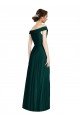 Affordable Full length Off the Shoulder Chiffon Bridesmaid Dress