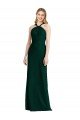 Affordable Sleek Full-Length Twist Halter Chiffon Bridesmaid Dress