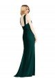 Affordable Sleek Full-Length Twist Halter Chiffon Bridesmaid Dress