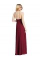 Affordable High-Neck Maxi Bridesmaid Dress with Front Slit