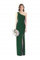 Affordable One Shoulder Chiffon Trumpet Bridesmaid Dress