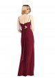 Affordable Tie-Back Cutout Trumpet Chiffon Bridesmaid Dress with Front Slit