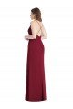 Affordable Criss Cross Back Mermaid Wrap Chiffon Bridesmaid Dress