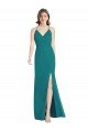 Affordable Criss Cross Back Mermaid Wrap Chiffon Bridesmaid Dress