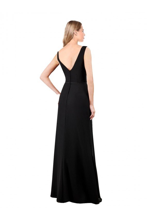 Affordable V-Neckline Chiffon Bridesmaid Dress / Prom Dress with Draped Bodice
