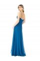 Affordable Simple Sweetheart Chiffon Bridesmaid Dress with Cascading Overlay