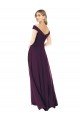 Affordable Classic Off the Shoulder Draped Chiffon Bridesmaid Dress