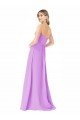 Affordable Draped Strapless Floor Length Chiffon Bridesmaid Dress