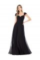 Affordable Sweetheart Cap Sleeves Chiffon Bridesmaid Dress