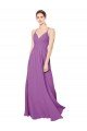 Affordable Braided Straps Cross Back Sweetheart Chiffon Bridesmaid Dress