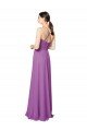 Affordable Braided Straps Cross Back Sweetheart Chiffon Bridesmaid Dress
