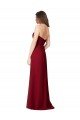 Affordable Draped Sweetheart Long Grecian Inspired Chiffon Bridesmaid Dress