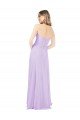 Affordable Draped Sweetheart Chiffon Bridesmaid Dress with High Slit