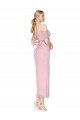 Affordable Mermaid Cold Shoulder Short Knee Length Chiffon Bridesmaid Dress / Formal Prom Dress