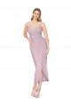 Affordable Short Knee Length Chiffon Wrap Bridesmaid Dress / Cocktail Prom Dress with Straps