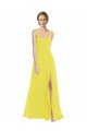 Affordable Wide Strap Sweetheart Maxi Bridesmaid Dress