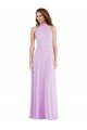 Affordable High Neck Halter Backless Maxi Bridesmaid Dress