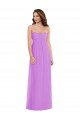 Affordable Empire Waist Twist Shirred Strapless Bridesmaid Dress