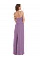 Affordable Wrap Bodice Maxi Bridesmaid Dress with Front Slit