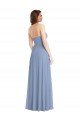 Affordable Strapless A-Line Maxi Bridesmaid Dress with Front Slit