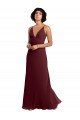 Affordable Notched Neckline Empire Waist Chiffon Slip Bridesmaid Dress